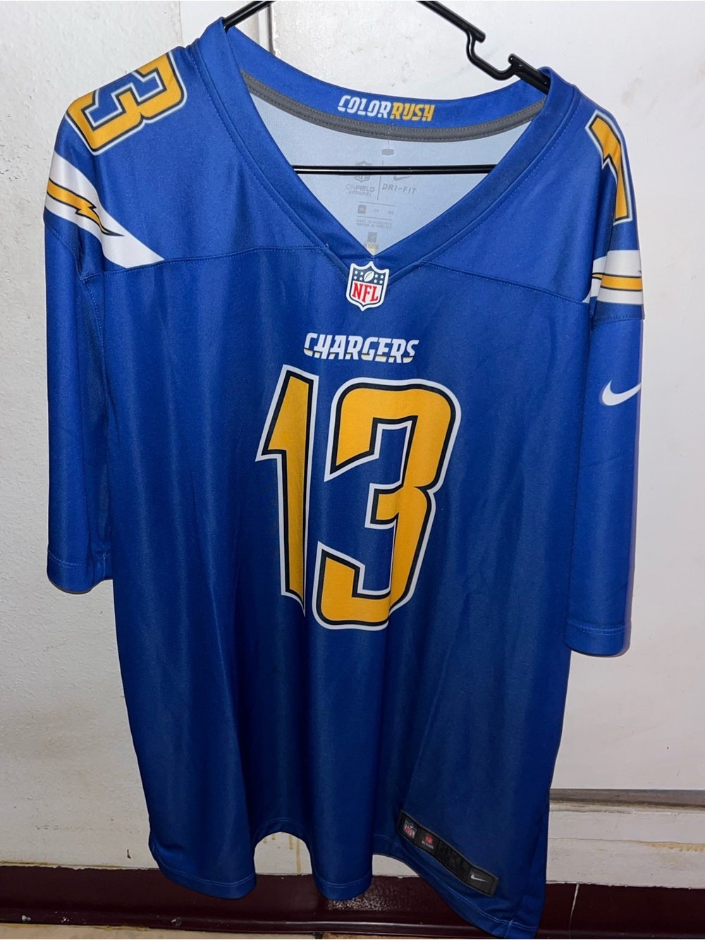 Los Angeles Chargers Nike Color Rush Legend Jersey Men's ALLEN #13 - Picture 1 of 5